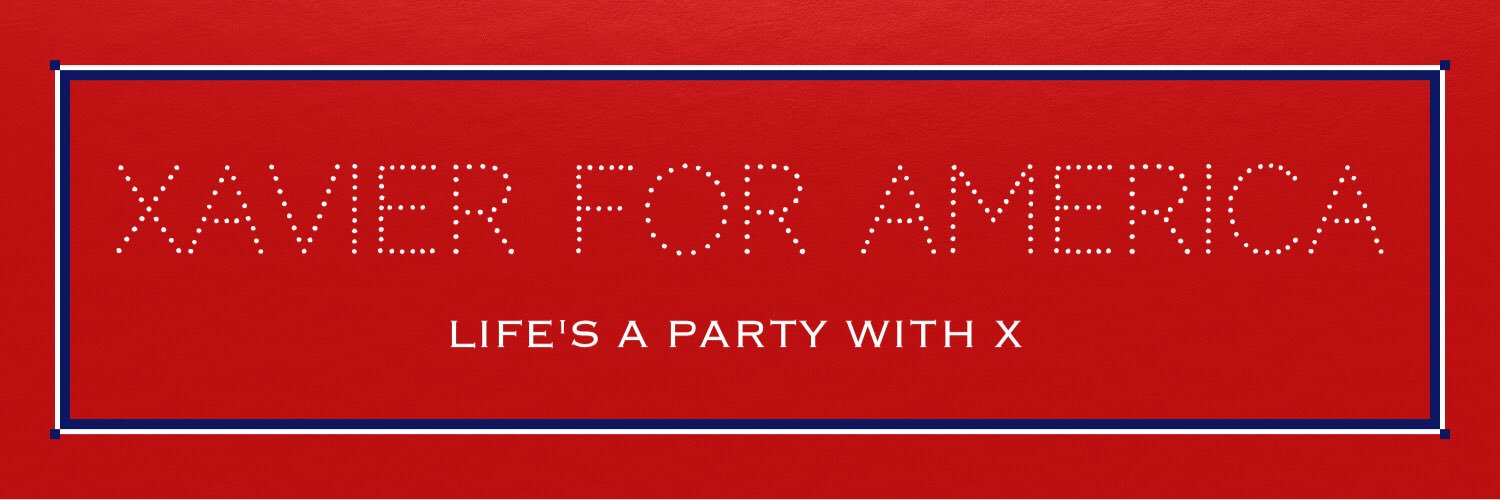 XavierforPres's profile banner image