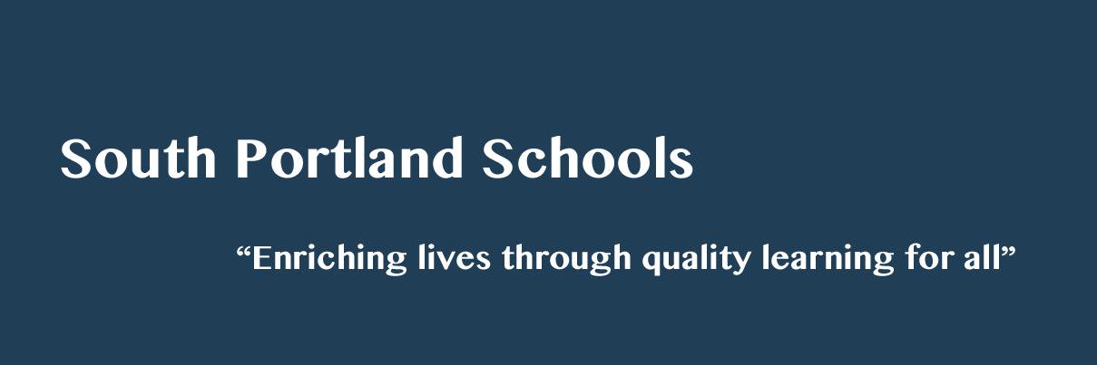 South Portland Schools banner