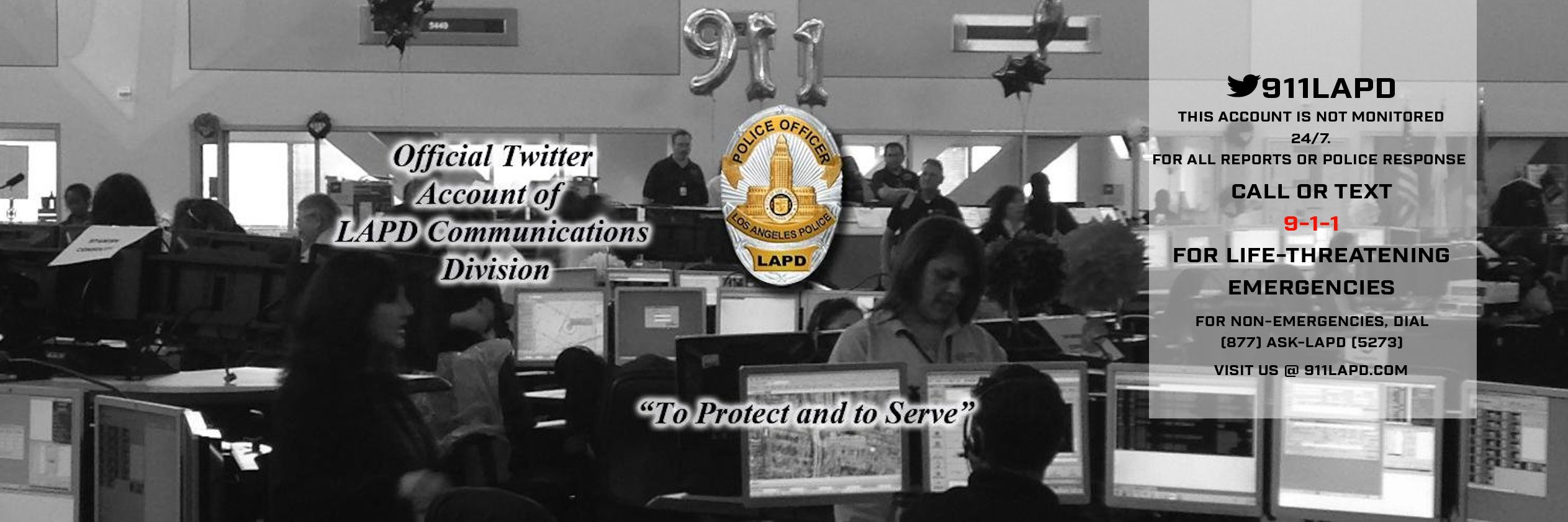 LAPD Communications Division banner