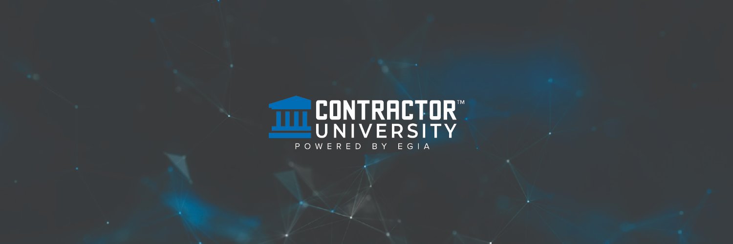 Contractor University Powered by EGIA banner