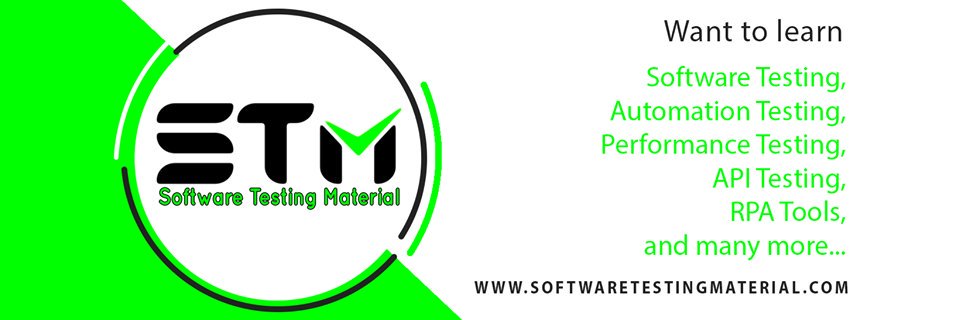 Software Testing Material banner