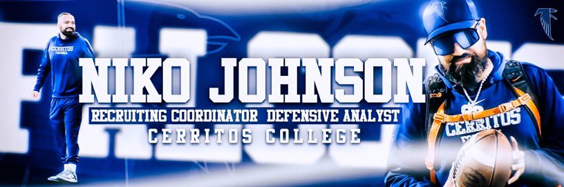 Coach Niko Johnson's banner
