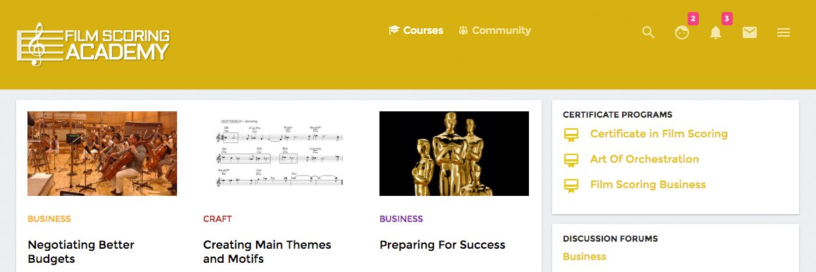 Film Scoring Academy banner