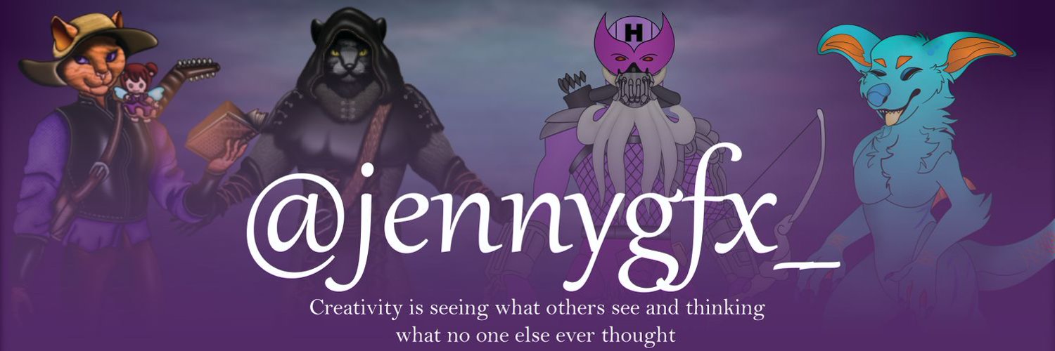 Jenny 💜| 3D Modeler (VTuber/VRChat) banner