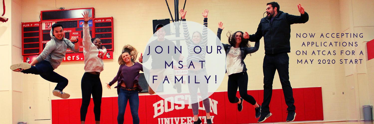 Boston University AT Program banner