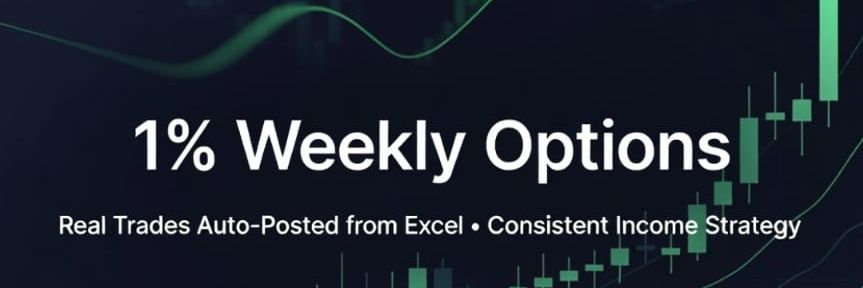 OptionSeller 1% weekly target 💵 banner