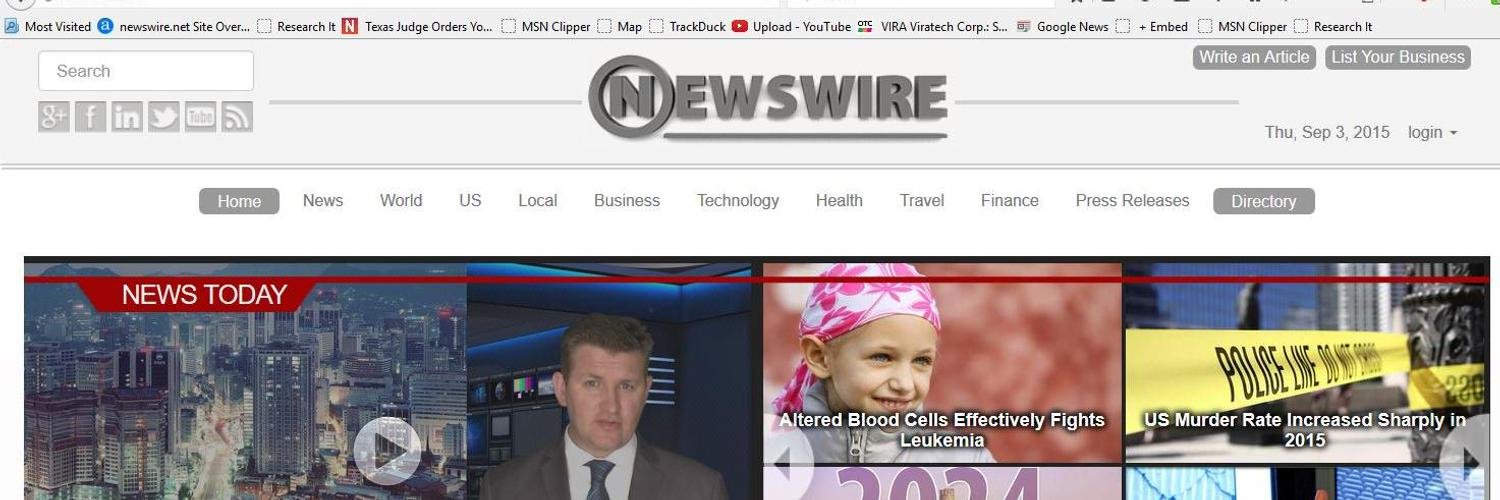 newswirenet's profile banner image