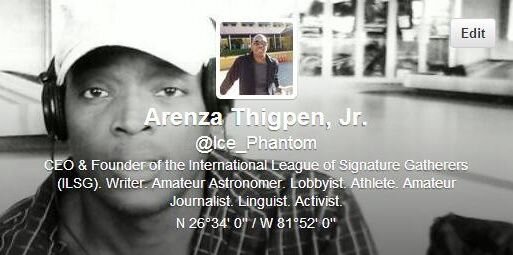 Arenza Thigpen, Jr. banner