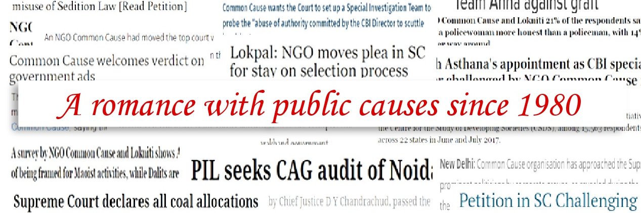 Common Cause India banner