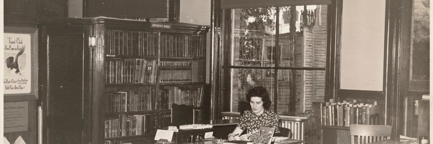 Lower Mills Library banner