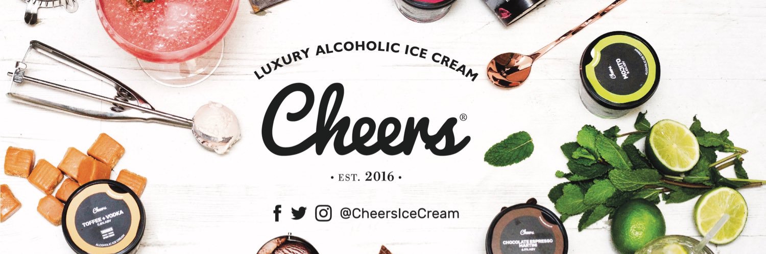 Cheers Alcoholic Ice Cream banner
