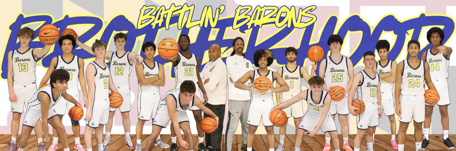 B-CC Battlin’ Barons Boys Basketball banner
