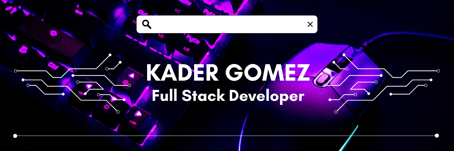 KaderGomezDev's profile banner image