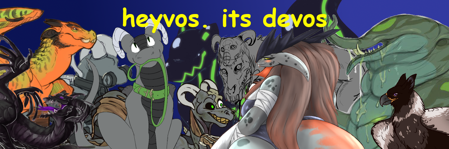 heyvos. its devos banner