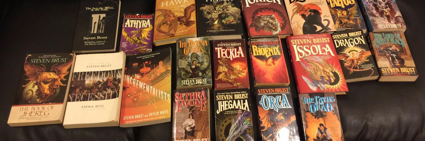 Steven Brust, pjf banner