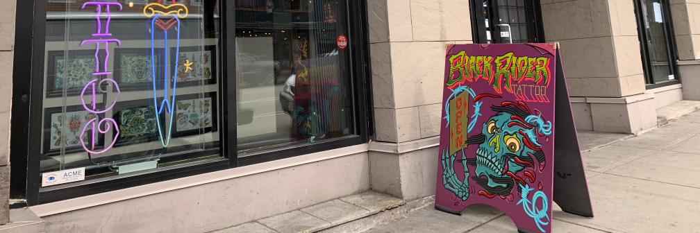 Black Rider Tattoo banner