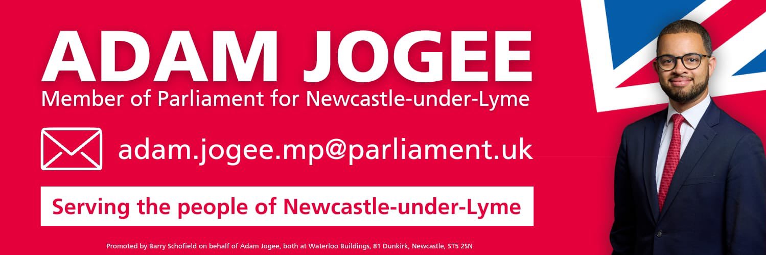Adam Jogee MP's banner