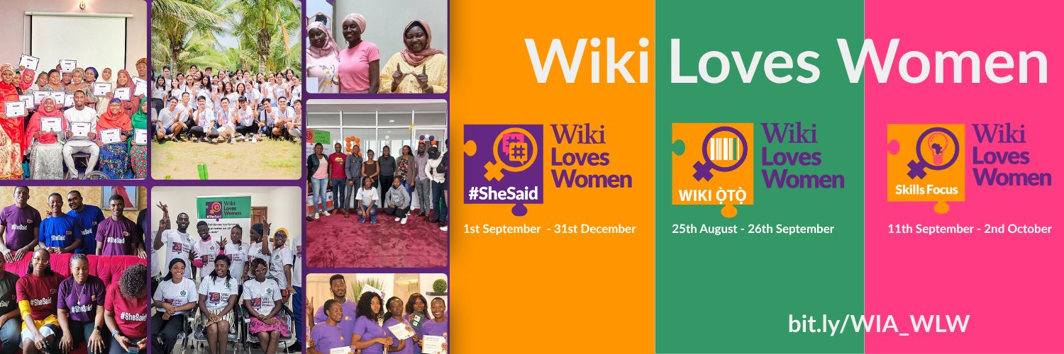 WikiLovesWomen's profile banner image
