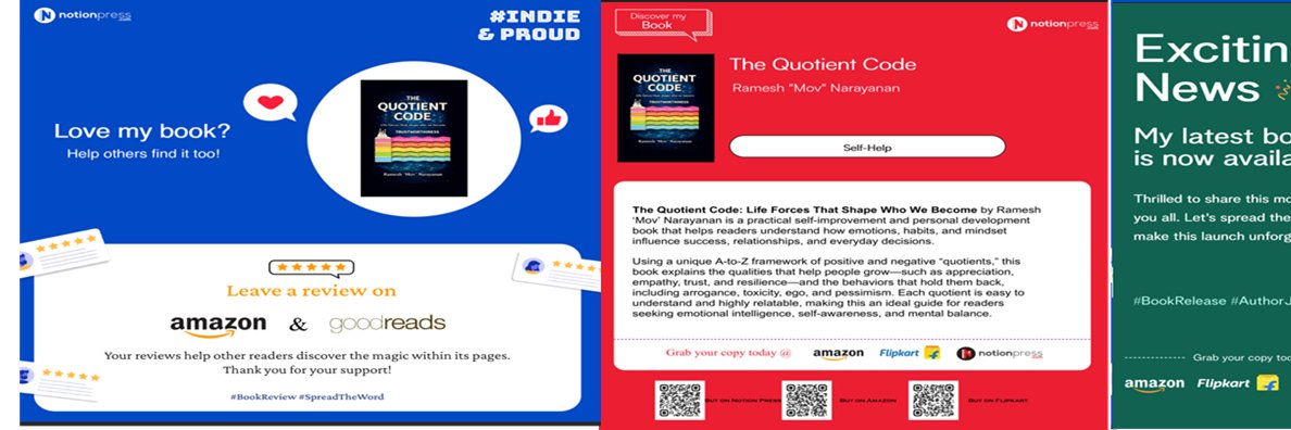 Ramesh "The Quotient Code" Narayanan banner