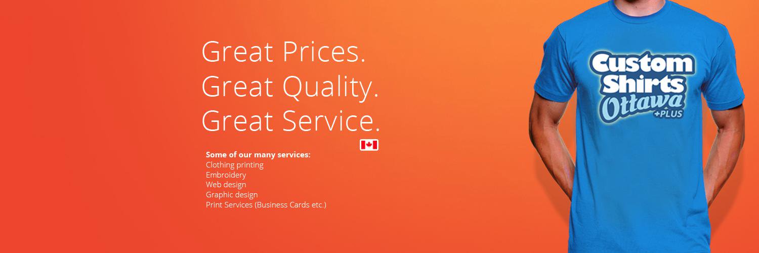 Custom Shirts Ottawa banner