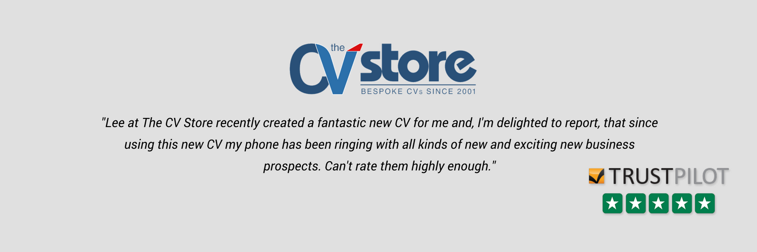 Lee Tonge | The CV Store | UK's Leading CV Writers banner