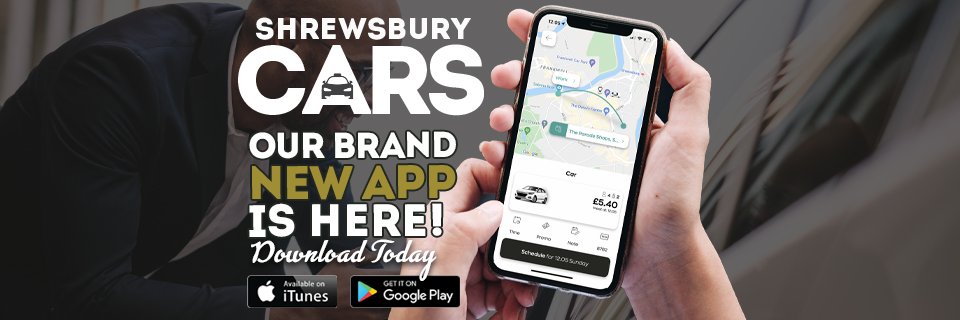 Shrewsbury Taxis 🚖 Telford Cars banner