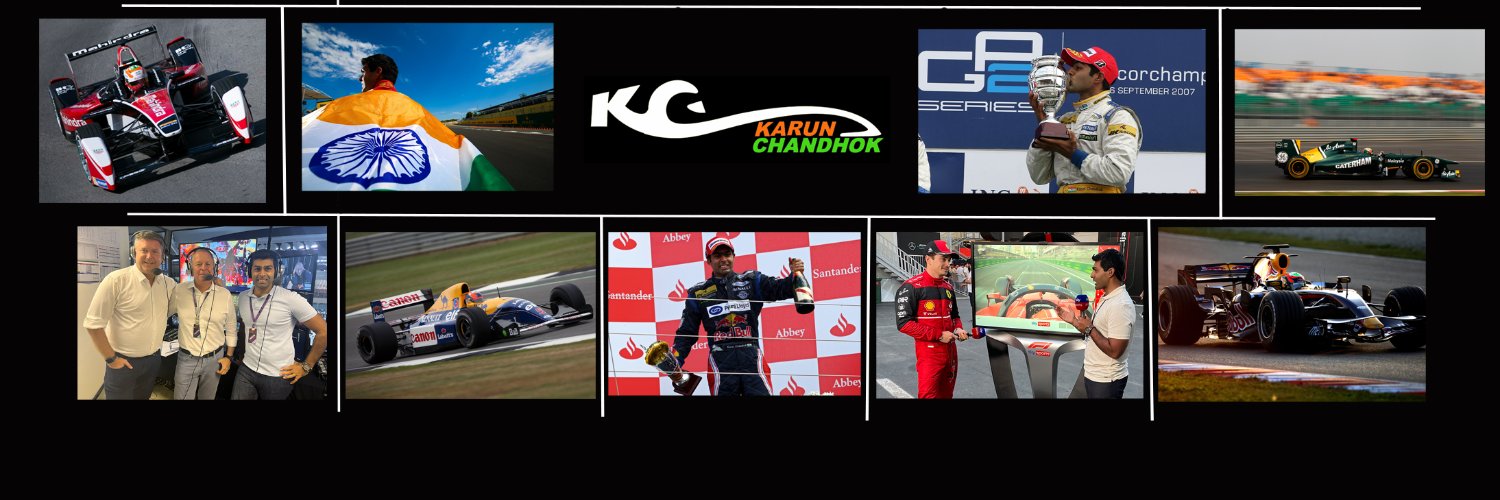 Karun Chandhok's banner