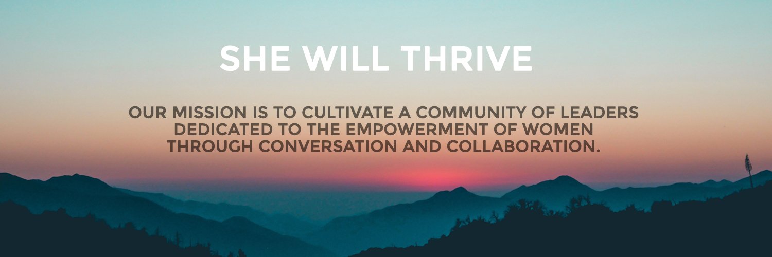 She Will Thrive banner