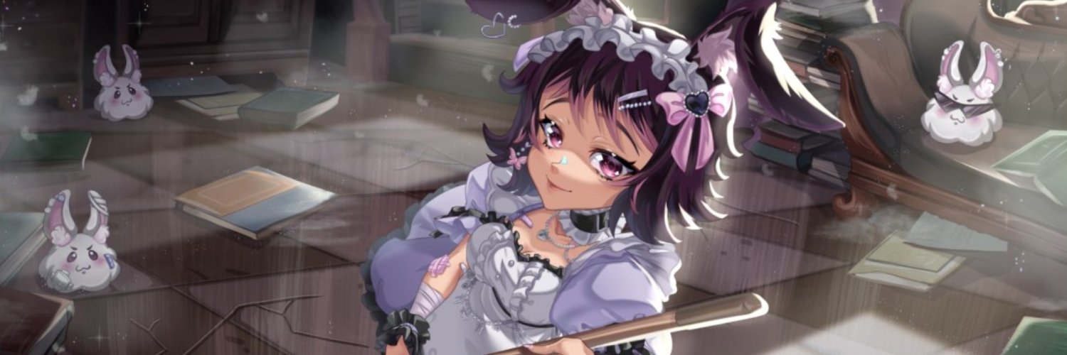 Angiebug ☁️🐇⊹˚ Dust Bunny Maid! banner