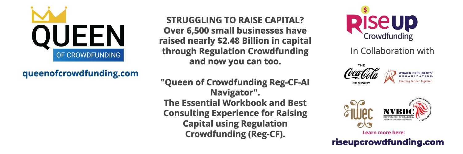 Ruth E. Hedges CEO "Queen Of Crowdfunding" banner
