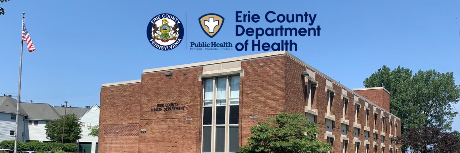 Erie County Department of Health - Pennsylvania banner
