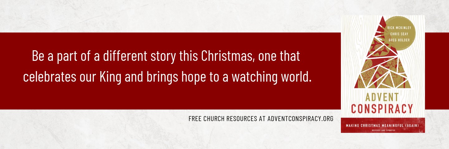 Advent Conspiracy banner