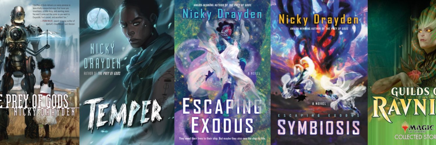 Nicky Drayden is on bsky banner