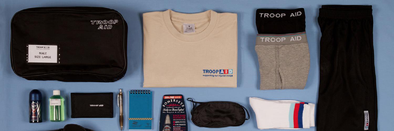 Troop Aid Official banner