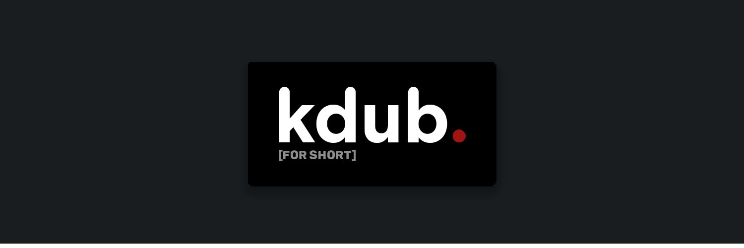 KDUB ⚫🟡 banner