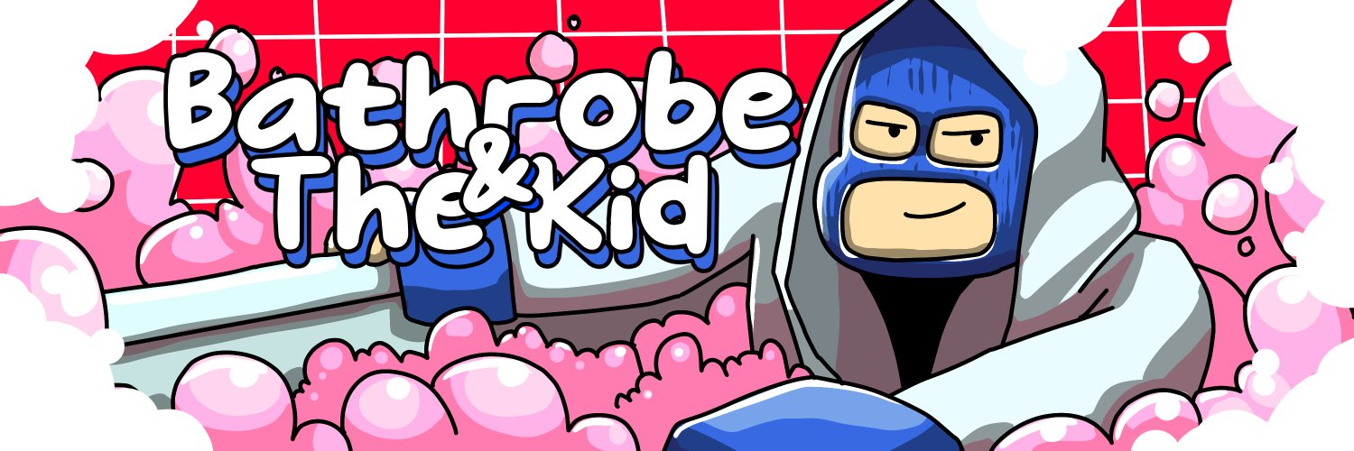 Twitter banner for @bathrobe