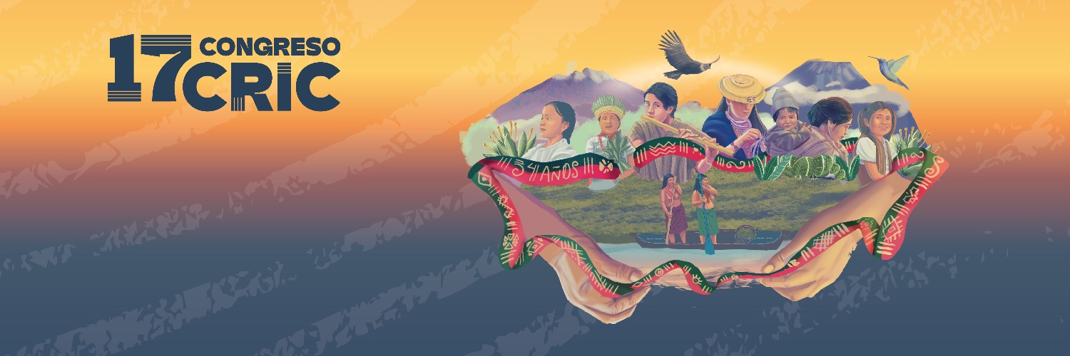 Consejo Regional Indígena del Cauca (CRIC)'s banner