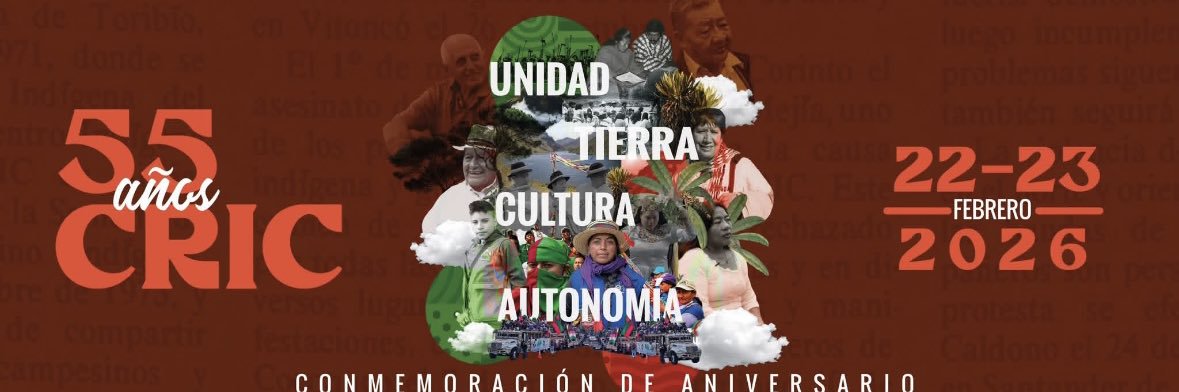 Consejo Regional Indígena del Cauca (CRIC) banner