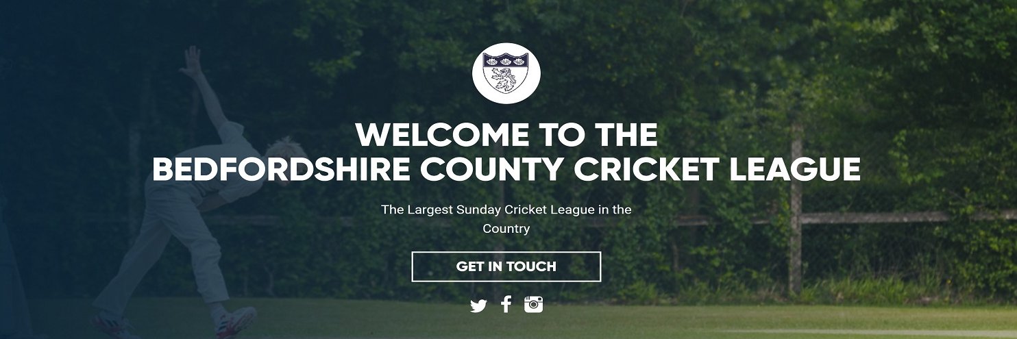 Bedfordshire County Cricket League 🏏 banner