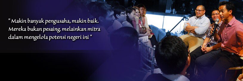 Anindya N. Bakrie's banner