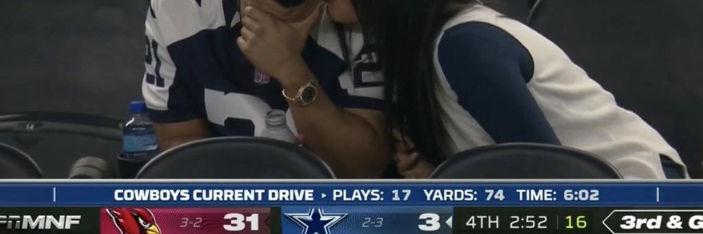 Dick Poe (Cowboys 0-17)(Horns 15-0) banner