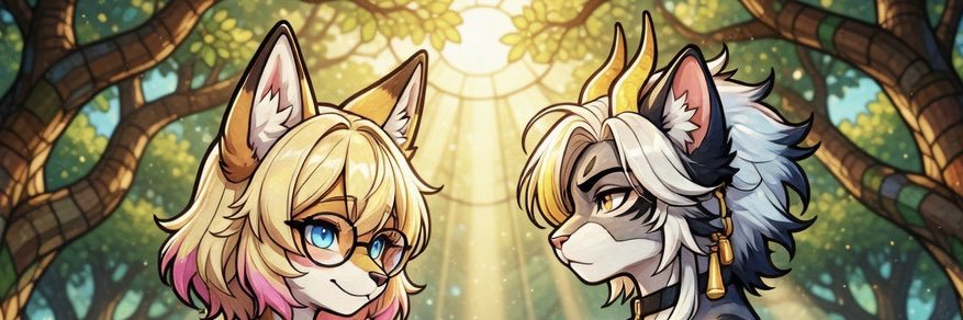 Axoma the Oni cat banner