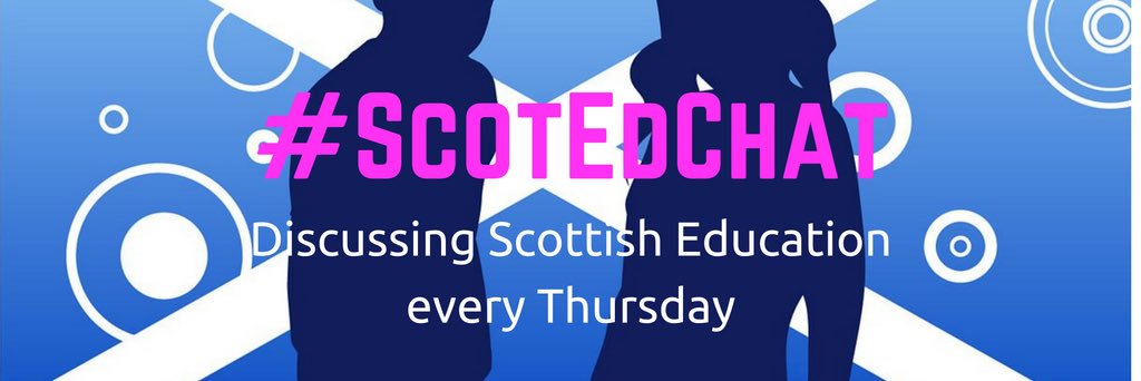 #ScotEdChat banner