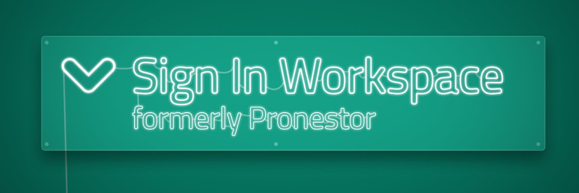 Sign In Workspace (formerly Pronestor) banner