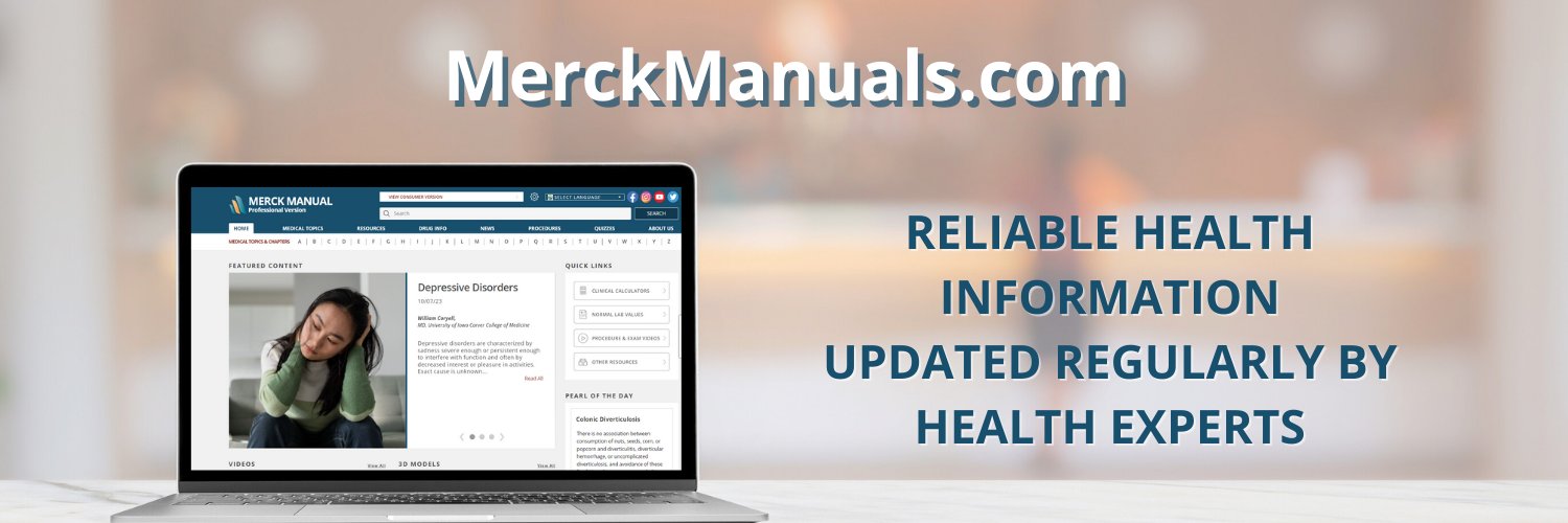 Merck Manual Pro banner