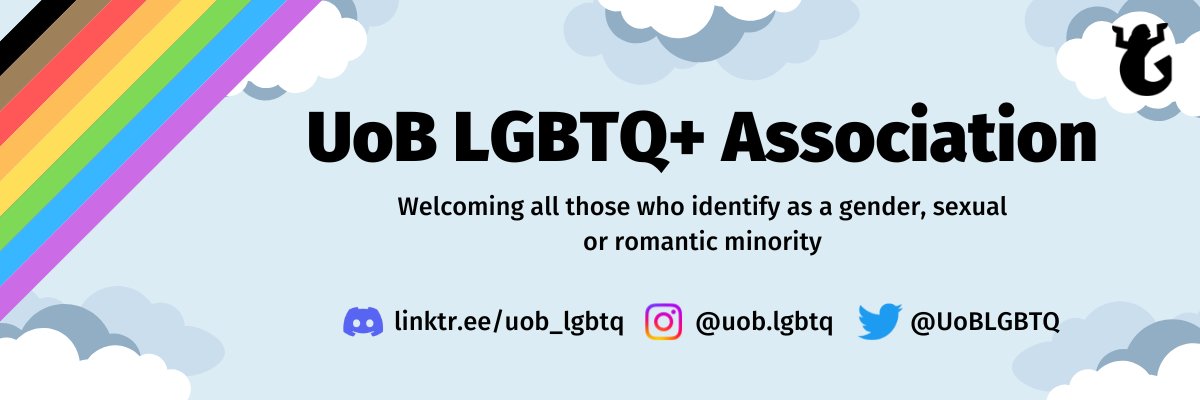 University of Birmingham LGBTQ+ Association banner