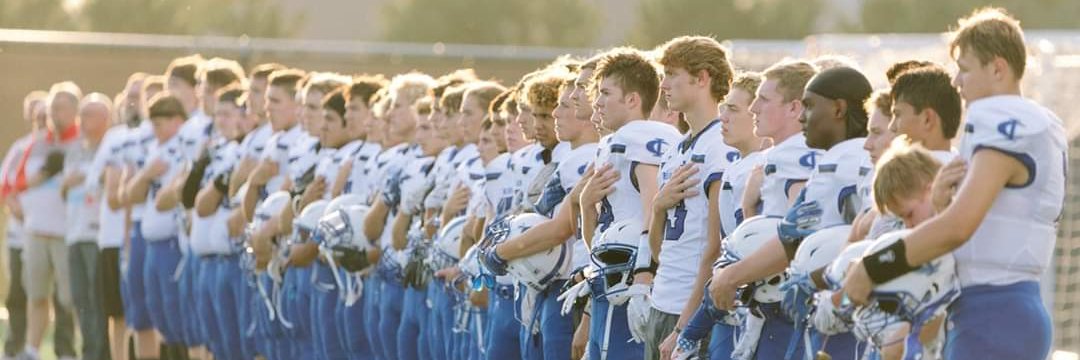 Cambridge-Isanti Bluejacket Football banner