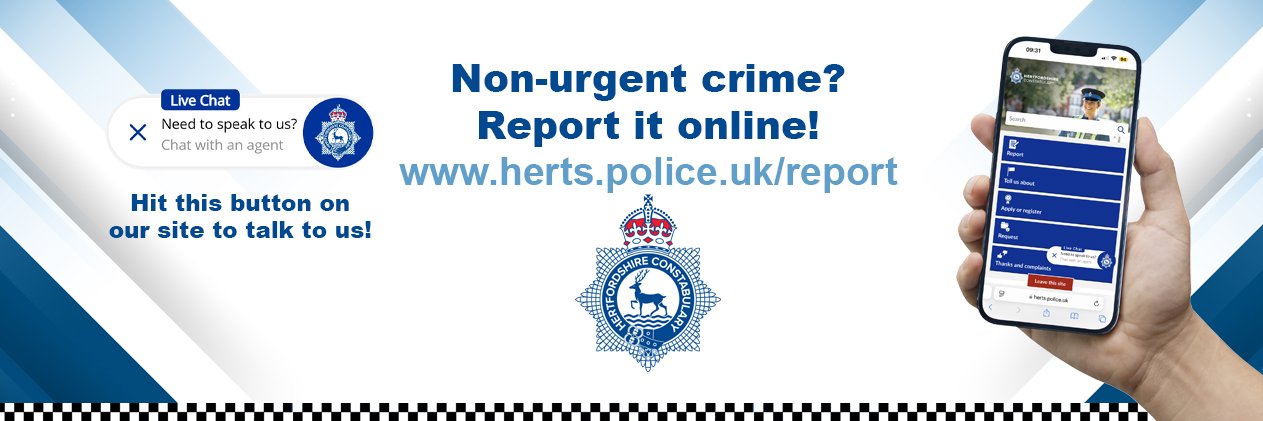 Herts Police's banner