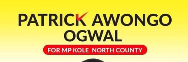 Hon Awongo Patrick Ogwal banner