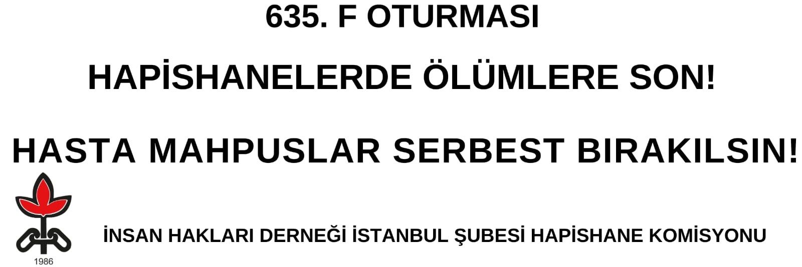 İHD İstanbul Hapishane Komisyonu banner